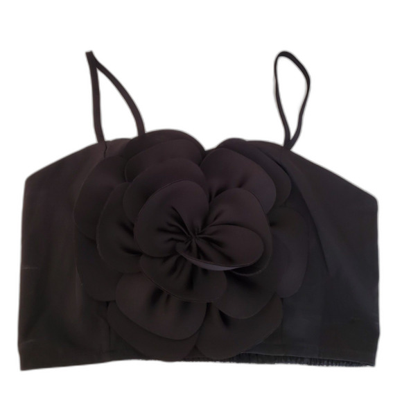 Structural Flower Elegant Crop Cami - Dress up or Down - Picture 3 of 7